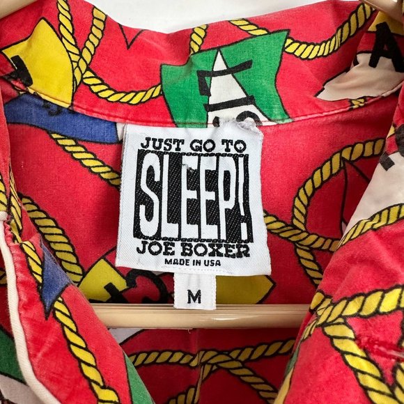 Nautical theme Joe Boxer JUST GO TO SLEEP! men's pyjamas sleepwear set Sz M - Picture 5 of 7